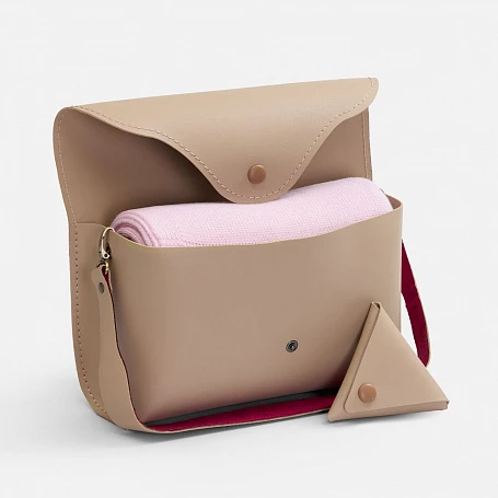 Плед Voyage в кофре, розовый