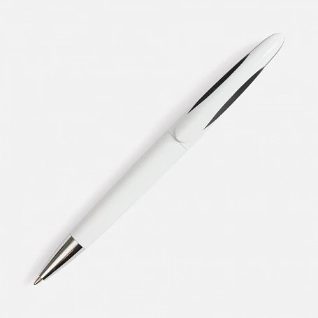 Ручка шариковая Nave, белая с черным