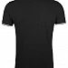 Рубашка поло мужская Pasadena Men 200 с контрастной отделкой, черная с белым
