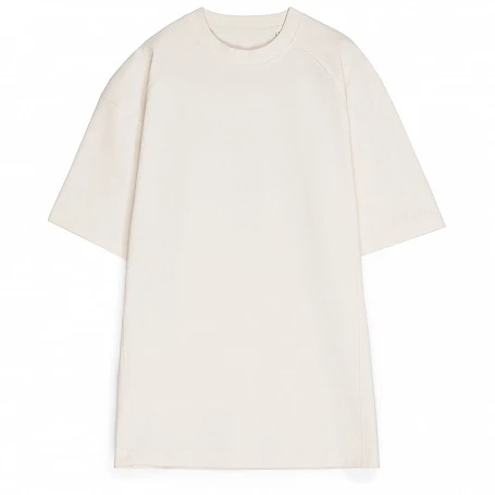 Футболка оверсайз унисекс Sideline, молочно-белая