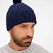 Шапка Catch Match с помпоном, темно-синяя