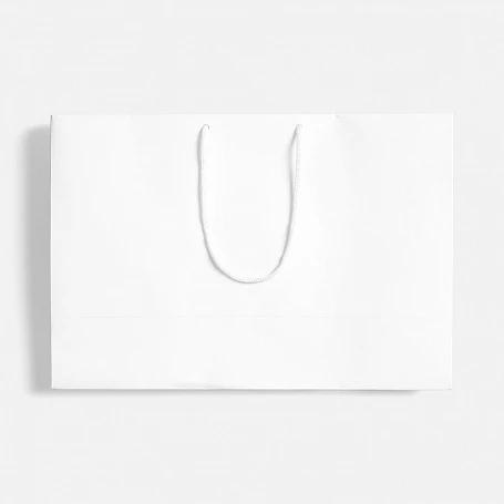 Пакет бумажный с ламинацией Lami Tote M, белый