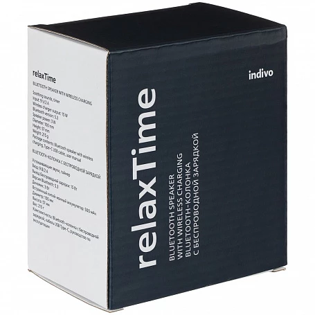 Bluetooth-колонка с беспроводной зарядкой relaxTime, белая