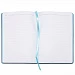 Ежедневник Bookmark, недатированный, черный с голубым